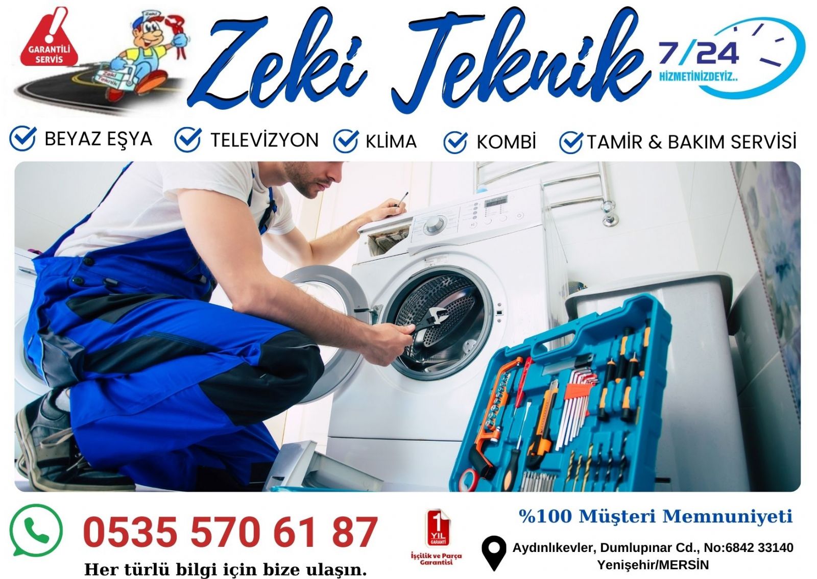 Mersin Yenişehir Çamaşır Makinesi Tamircisi